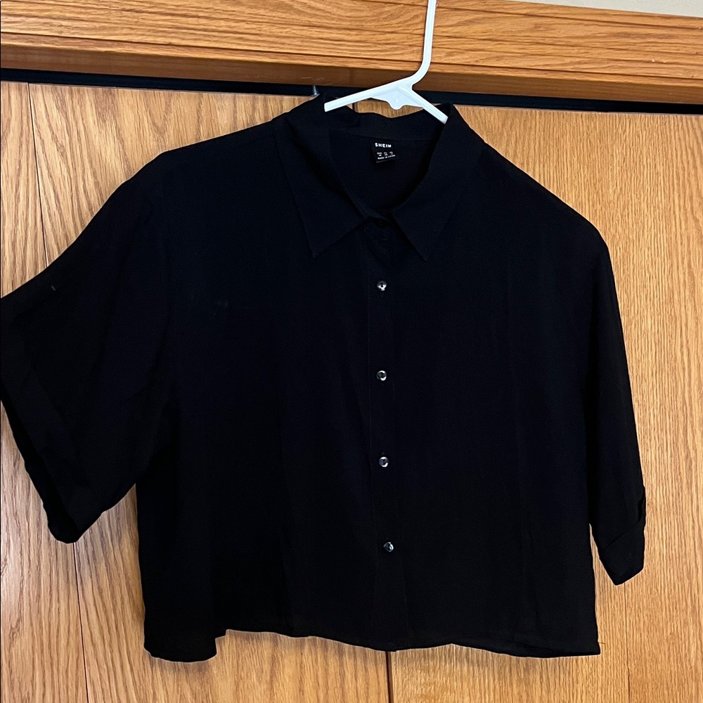 Short Sleeve Button Up T shirt